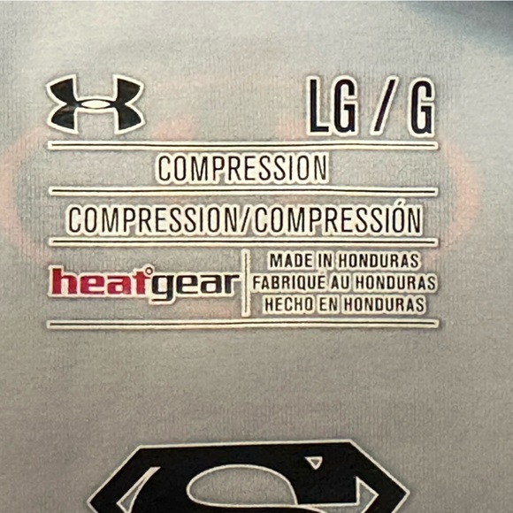 Under Armour Superman Blue Compression Shirt Size Large - Picture 3 of 3